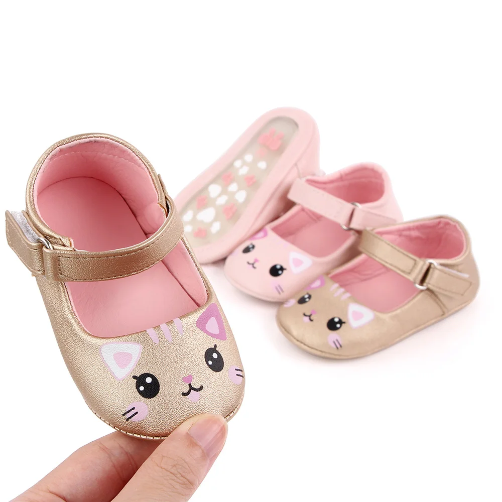 wholesale Fashion solid cute animal little baby girl dress shoes manufacture