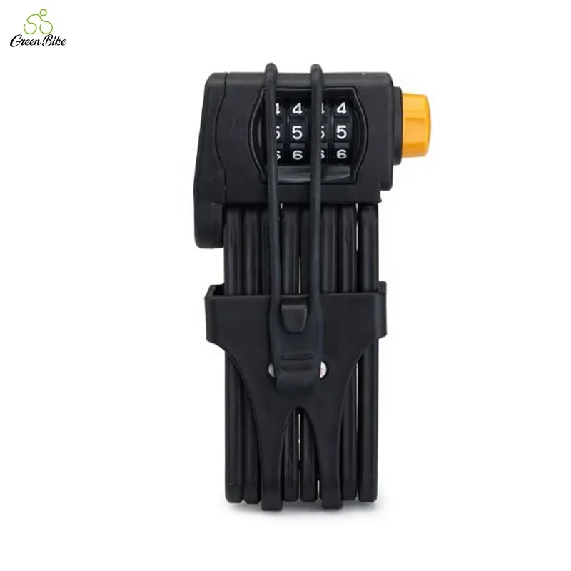 Green Bike Four Password Mountain Bike Lock Anti-shear Fahrradschloss Folding Portable Bike Foldable Code Lock, Black
Green Bike Four Password Mountain Bike Lock Anti-shear Fahrradschloss Folding Portable Bike Foldable Code Lock, Black