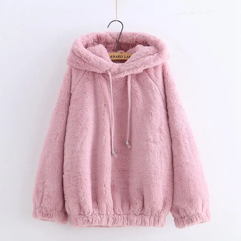 Pullover Women Sweatshirt With Bear Ears Cute Solid Outerwear Hoodies Sweatshirts, Different colors and support to customized
Pullover Women Sweatshirt With Bear Ears Cute Solid Outerwear Hoodies Sweatshirts, Different colors and support to customized