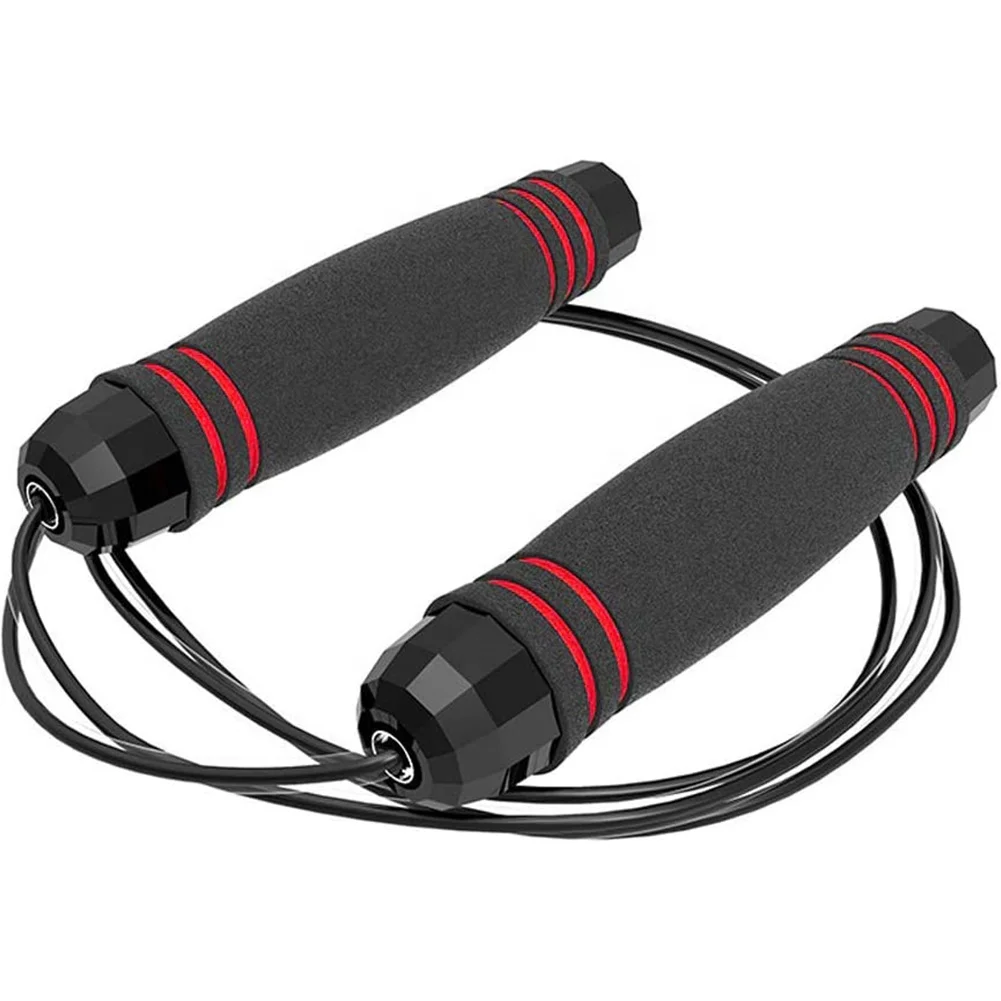 Bearings Rapid Speed Jump Rope Non slip Weight-bearing Exercise Fitness Workout Equipments Skipping Foot Sports Tools, Black
Bearings Rapid Speed Jump Rope Non slip Weight-bearing Exercise Fitness Workout Equipments Skipping Foot Sports Tools, Black