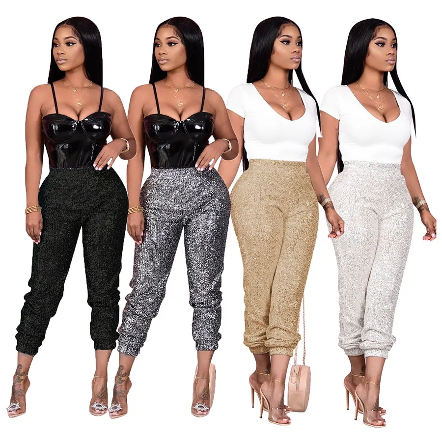 J&H Fashion bling sequins trousers clubwear stylish casual long pants for women 2021, 4 colors
J&H Fashion bling sequins trousers clubwear stylish casual long pants for women 2021, 4 colors