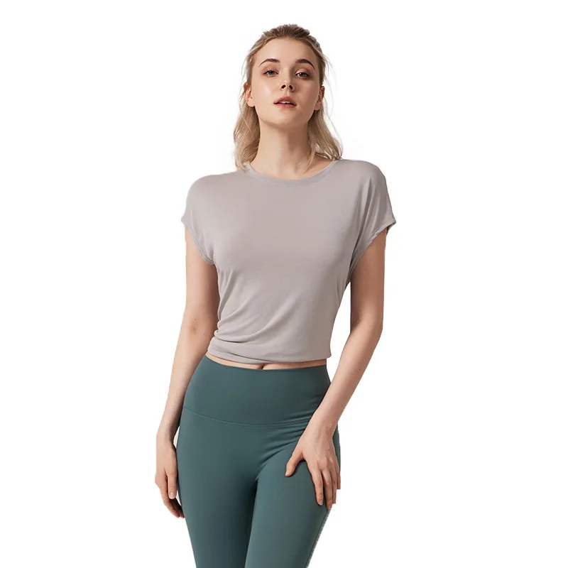 Lmamba New Split Back Yoga Dress Women's Loose Quick Running Short Sleeve Top Women's Fitness Sweater
Lmamba New Split Back Yoga Dress Women's Loose Quick Running Short Sleeve Top Women's Fitness Sweater