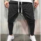 FREE Shipping The Newest Fashion Wear Take Cotton Blend Men Striped Long Plaid Pants Slim Fit Skinny Trousers Joggers