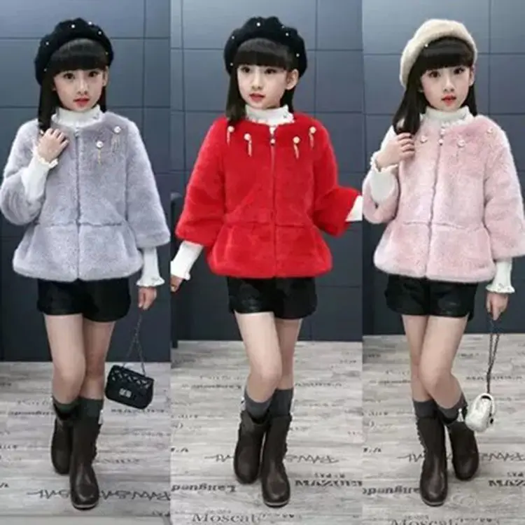 B63500A 2020 New style Spring and Autumn Children's fur soft warm sweet style girl coat, Red/gray/pink
B63500A 2020 New style Spring and Autumn Children's fur soft warm sweet style girl coat, Red/gray/pink