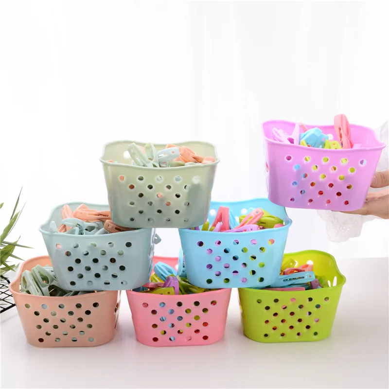 30 small plastic clips with storage basket clothes drying clips windproof clips underwear socks clothespins
30 small plastic clips with storage basket clothes drying clips windproof clips underwear socks clothespins