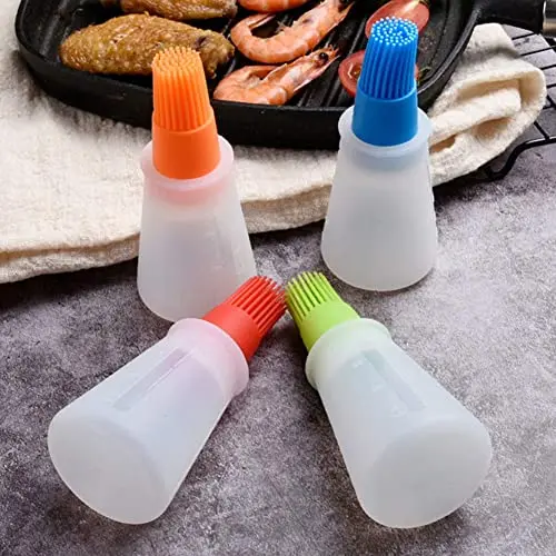 Household Cooking Tools Barbecue Baking Silica Gel Oil Bottle with Brush Cake Oiled Tools Silicone Oil Brush with Bottle
Household Cooking Tools Barbecue Baking Silica Gel Oil Bottle with Brush Cake Oiled Tools Silicone Oil Brush with Bottle