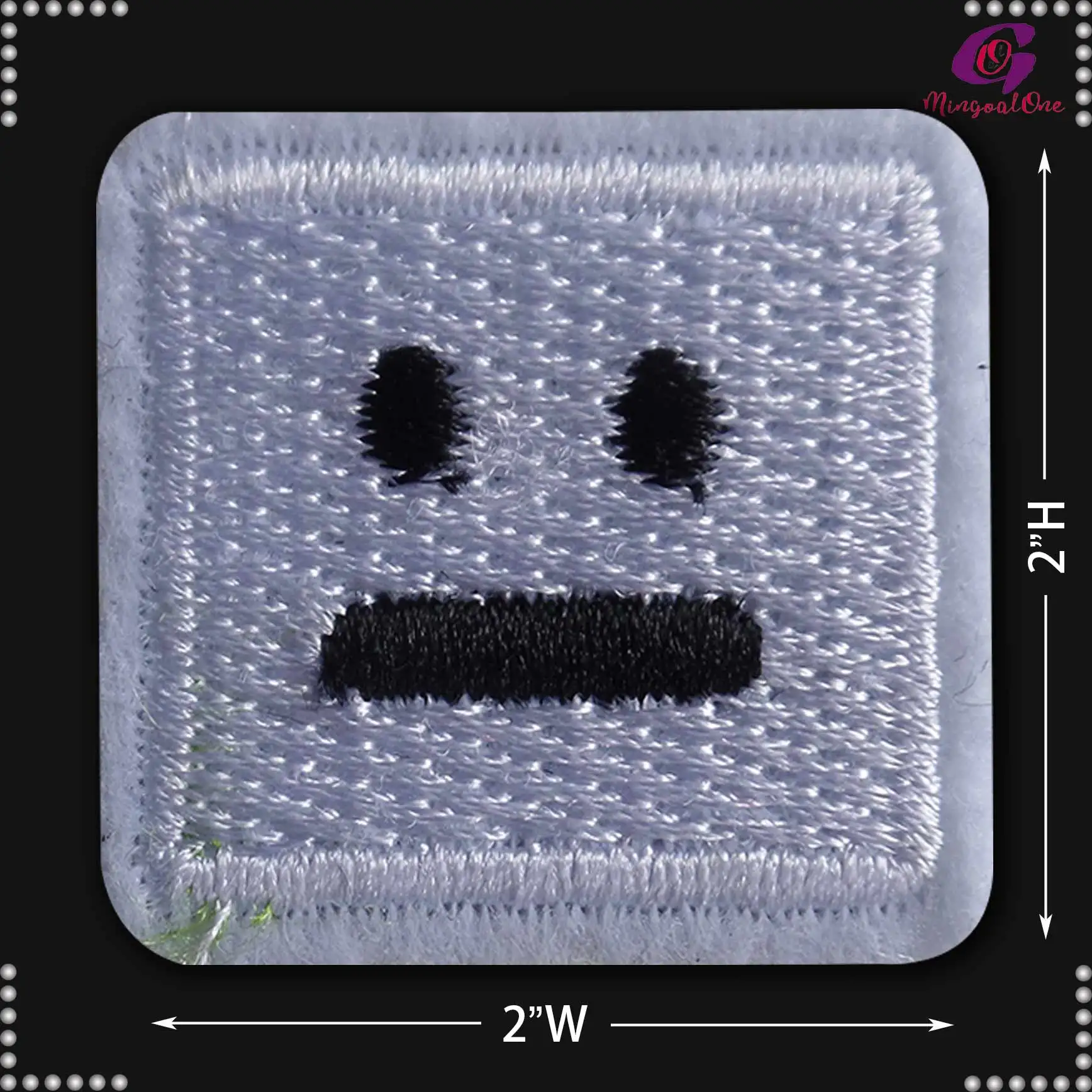 Square White Black Face Pattern Heat Press Badge Embroidery Iron On Patch Applique for Clothes, Square face pattern heat press badge embroidery iron on patch
Square White Black Face Pattern Heat Press Badge Embroidery Iron On Patch Applique for Clothes, Square face pattern heat press badge embroidery iron on patch
