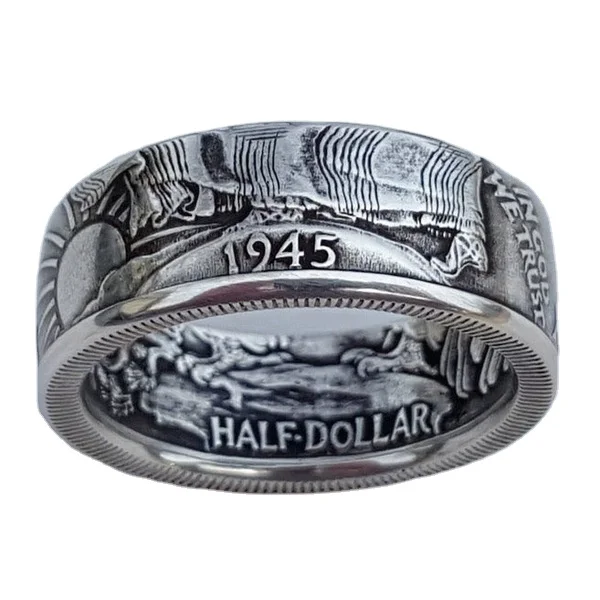 Mogen 1945 all style fitted in ring men jewelry metal alloy designer ring, Silver color
Mogen 1945 all style fitted in ring men jewelry metal alloy designer ring, Silver color