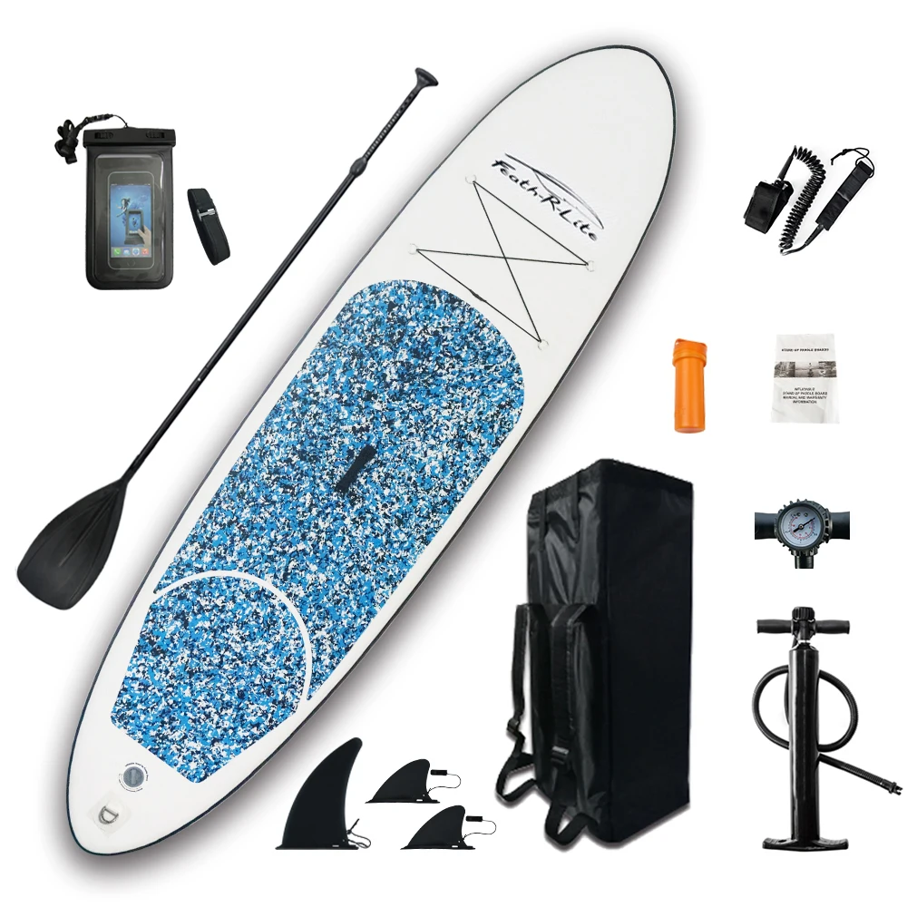 High Quality Inflatable surf SUP Stand Up Paddle Board inflatable paddle board soft board surf paddle surf, Blue+white+black
High Quality Inflatable surf SUP Stand Up Paddle Board inflatable paddle board soft board surf paddle surf, Blue+white+black