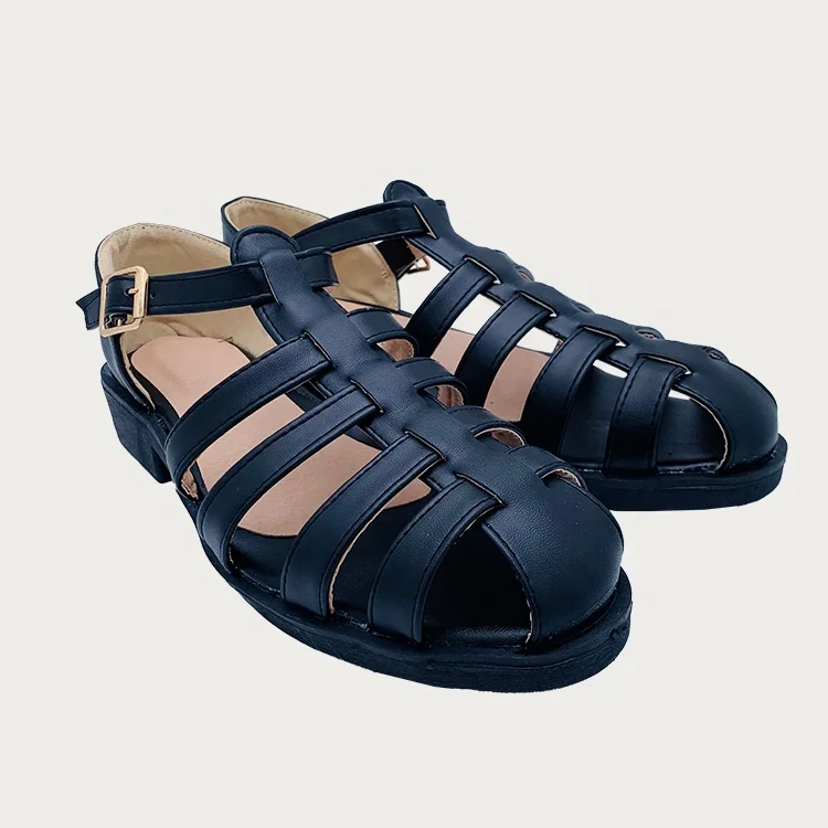 Roman Style New fashion Men's Beach Shoes Black Caged Buckle Strap Casual Fisherman Leather Sandals for Men, Black/brown
Roman Style New fashion Men's Beach Shoes Black Caged Buckle Strap Casual Fisherman Leather Sandals for Men, Black/brown