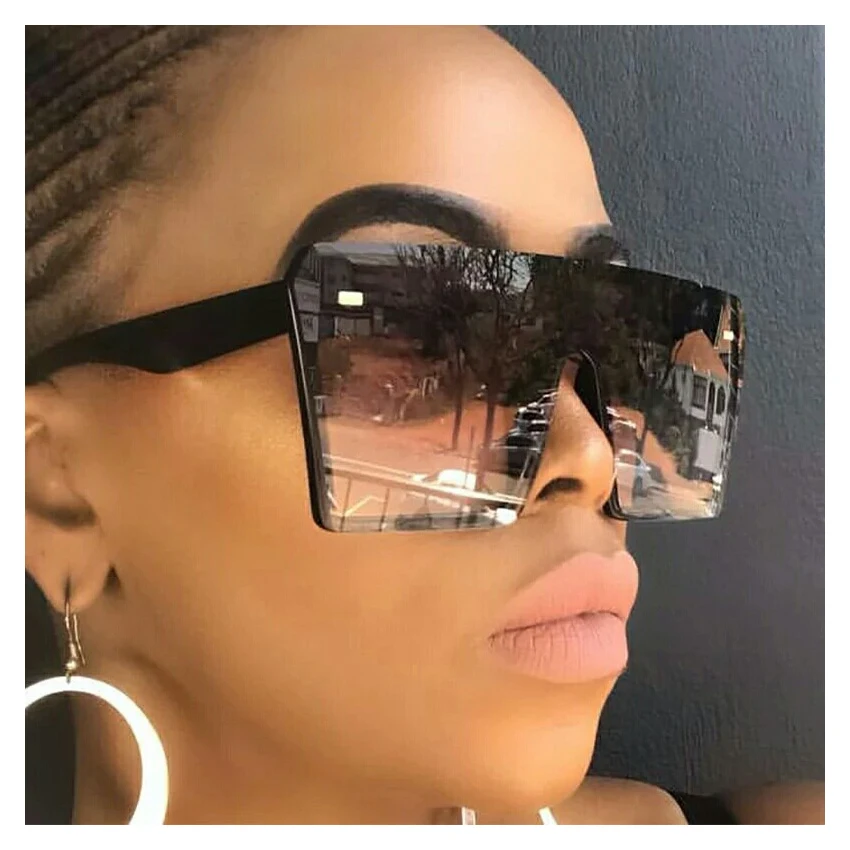 Vintage Oversized One Piece Lens Women Sunglasses Hot Selling Female Ladies Square PC Sun Glasses With Rivet, Custom color
Vintage Oversized One Piece Lens Women Sunglasses Hot Selling Female Ladies Square PC Sun Glasses With Rivet, Custom color
