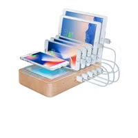 Best selling Amazon multi cell phone charging station with 5-usb port and 1QI wireless charger
Best selling Amazon multi cell phone charging station with 5-usb port and 1QI wireless charger
