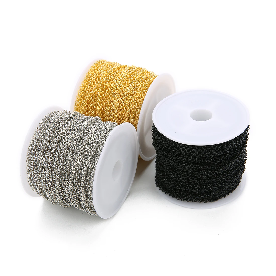 10 yard/roll Wholesale O-Chain Gold Cable Roll Chain Multicolor Link Cable Chains For DIY Jewelry Necklace Making, Picture
10 yard/roll Wholesale O-Chain Gold Cable Roll Chain Multicolor Link Cable Chains For DIY Jewelry Necklace Making, Picture