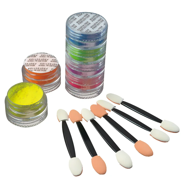 Hot packaging styles color fluorescent fireworks nail powder used for nail art decoration
Hot packaging styles color fluorescent fireworks nail powder used for nail art decoration