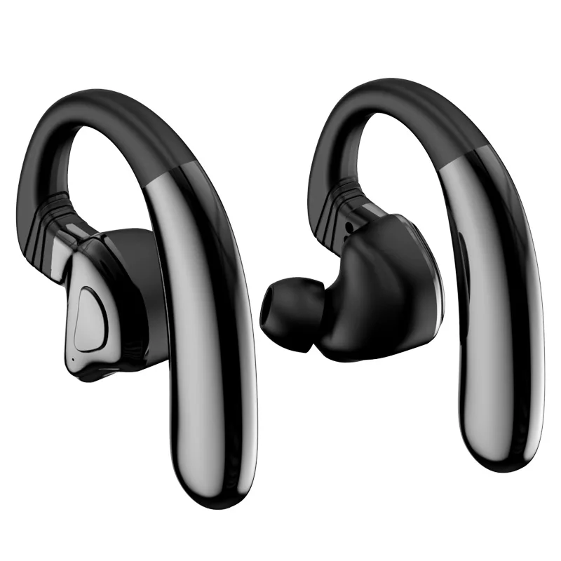 

Q9s Business Headset Sweatproof Headphones Wireless V5.0 Business Earpiece with Noise Reduction Mic Earbuds for Office Business