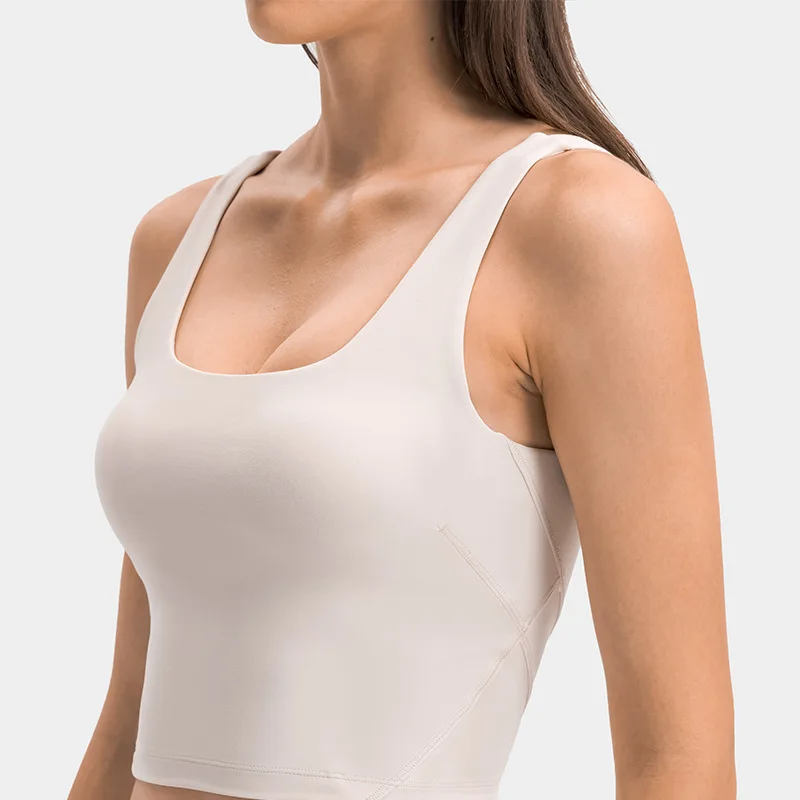 Custom logo Ladies Fitness Yoga Workout Sleeveless Crop Tops With Pads Women Breathable Soft Racerback Sports Gym Crop Tank Tops
Custom logo Ladies Fitness Yoga Workout Sleeveless Crop Tops With Pads Women Breathable Soft Racerback Sports Gym Crop Tank Tops