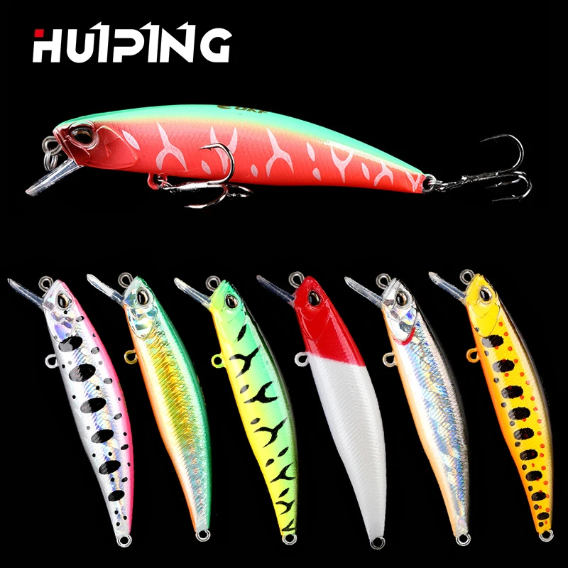 HUIPING 11g 75mm Lure Fishing Minnow Fishing Lure 75SP Hard Plastic Sinking minnow fishing Bait 75sp bass pike, 10 colors
HUIPING 11g 75mm Lure Fishing Minnow Fishing Lure 75SP Hard Plastic Sinking minnow fishing Bait 75sp bass pike, 10 colors