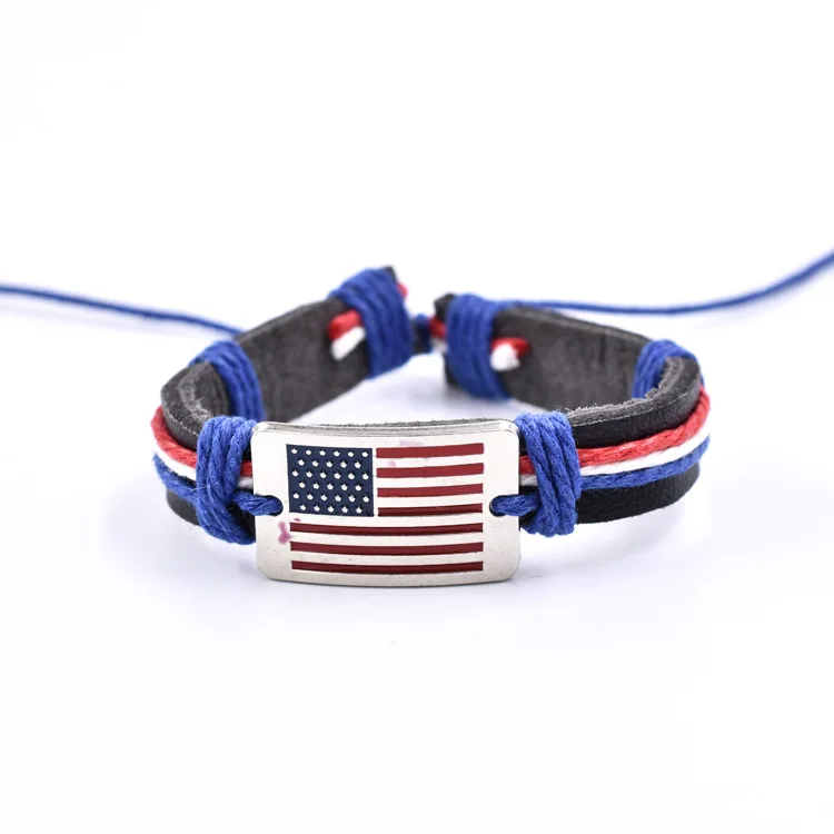 2021 New Arrival usa Flag Style Bracelets Woven Material for Bringing On Hands, As picture
2021 New Arrival usa Flag Style Bracelets Woven Material for Bringing On Hands, As picture