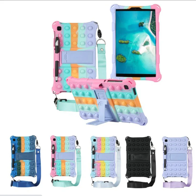 Kids Soft TPU Silicon Full Cover Shockproof 3D Tablet Case For Ipad 10.2 Inch Case With Holder & Stylus Pen, Rainbow multicolor
Kids Soft TPU Silicon Full Cover Shockproof 3D Tablet Case For Ipad 10.2 Inch Case With Holder & Stylus Pen, Rainbow multicolor