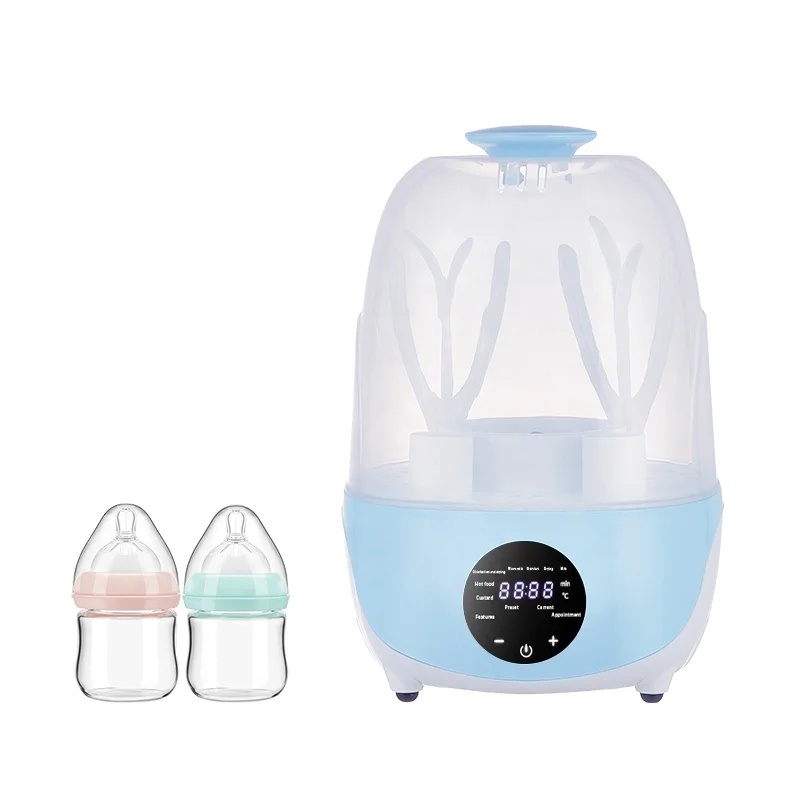 LCD Touchscreen Intelligent Electric Baby Warmer Bottle Steam Sterilizer And Dryer For Disinfecting Virus, Blue
LCD Touchscreen Intelligent Electric Baby Warmer Bottle Steam Sterilizer And Dryer For Disinfecting Virus, Blue