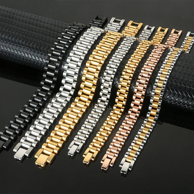 MECYLIFE Watch Band Bracelet Stainless Steel Jewelry Men Women Gold Plated Bracelet, Black,silver,gold,rose gold
MECYLIFE Watch Band Bracelet Stainless Steel Jewelry Men Women Gold Plated Bracelet, Black,silver,gold,rose gold