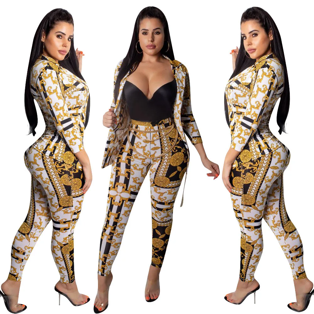 New arrivals womens spring two piece set 2021 two piece pants set woman printed two piece sets
New arrivals womens spring two piece set 2021 two piece pants set woman printed two piece sets