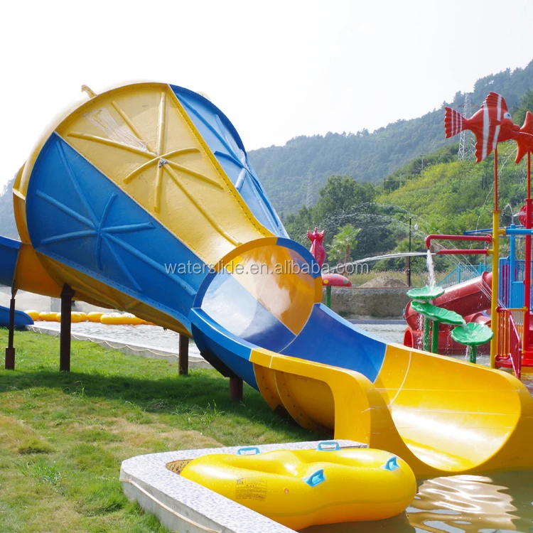 hot selling fiberglass water slides for water park