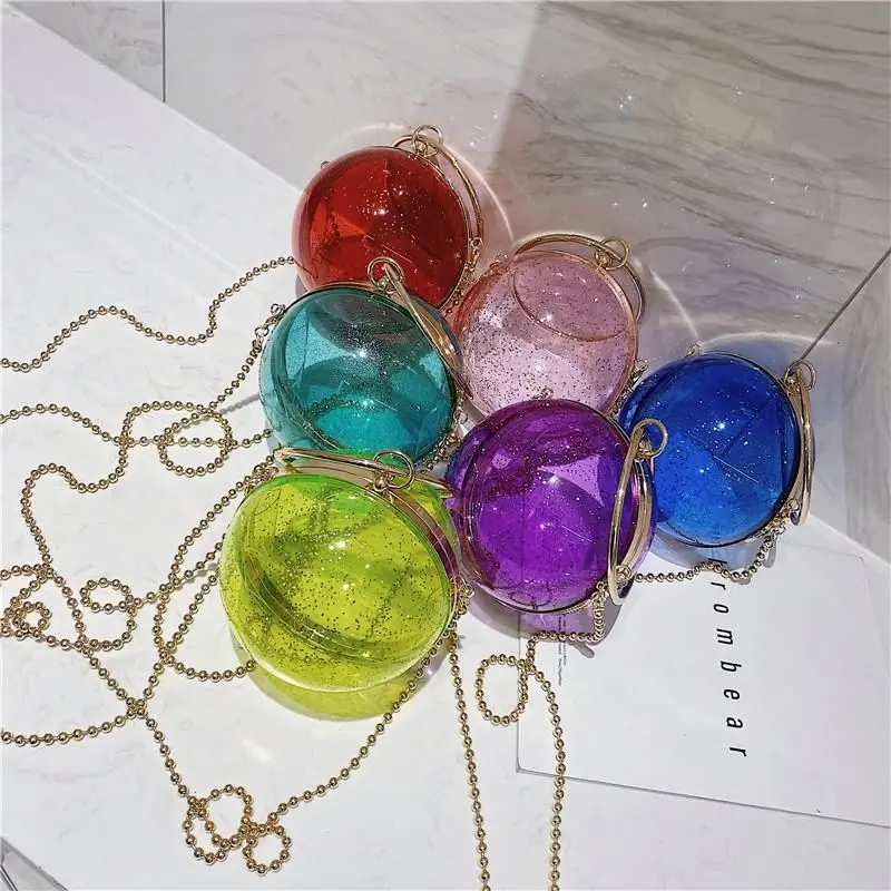2020 Round Clear Sequins Acrylic Fashion Women Party Totes Clutch Ball Purse Ladies Crossbody Chain Bag
2020 Round Clear Sequins Acrylic Fashion Women Party Totes Clutch Ball Purse Ladies Crossbody Chain Bag