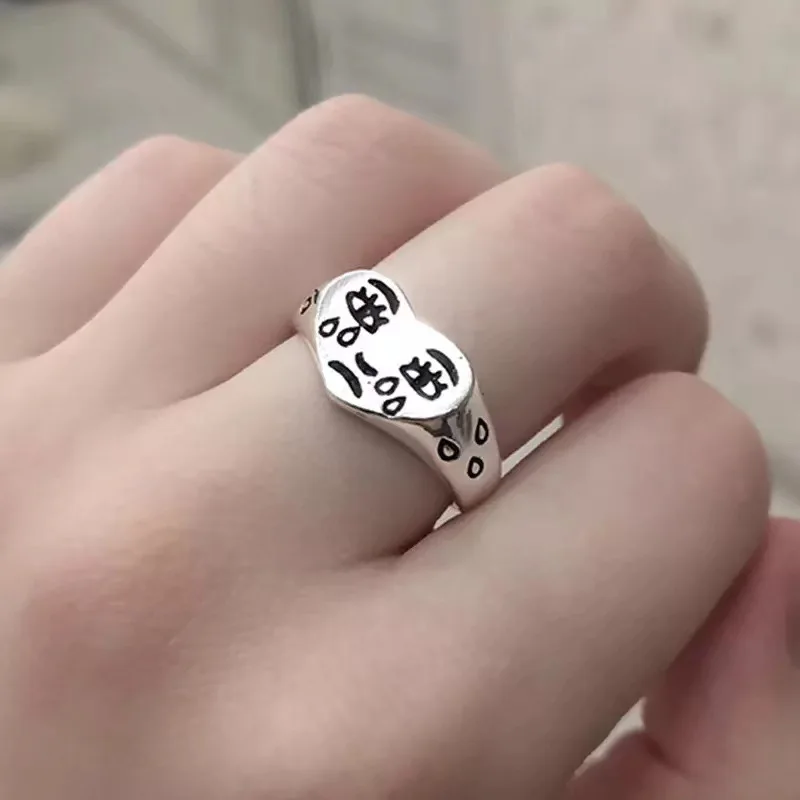 OUYE New Product Love Crying Face Alloy Ring Female Sad Tears Retro Open Ring Wholesale, Colorful
OUYE New Product Love Crying Face Alloy Ring Female Sad Tears Retro Open Ring Wholesale, Colorful