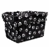 Foldable Waterproof bicycle basket liner the ultimate cruiser bike accessory fits all standard wire and wicker baskets