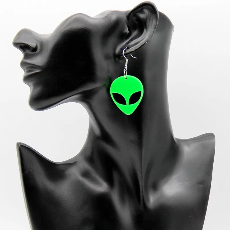 Trend Exaggerated Creative Fluorescent Green Et Earrings Acrylic Alien Head Earrings
Trend Exaggerated Creative Fluorescent Green Et Earrings Acrylic Alien Head Earrings