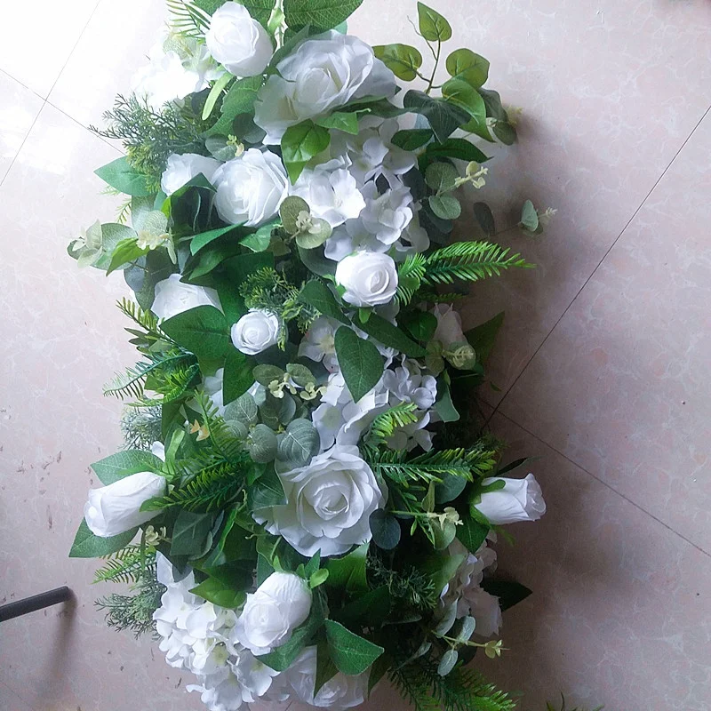 

SPR wedding table centerpiece runner arch floral 2m/lot artificial flower wedding decoration backdrop flower factory direct, Champagea