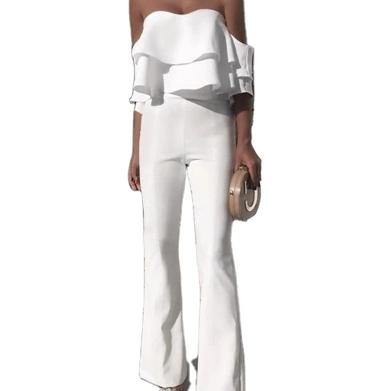 2021 New Arrivals Women Solid Colors Ruffles Rompers One Piece Off Shoulder Jumpsuit
2021 New Arrivals Women Solid Colors Ruffles Rompers One Piece Off Shoulder Jumpsuit