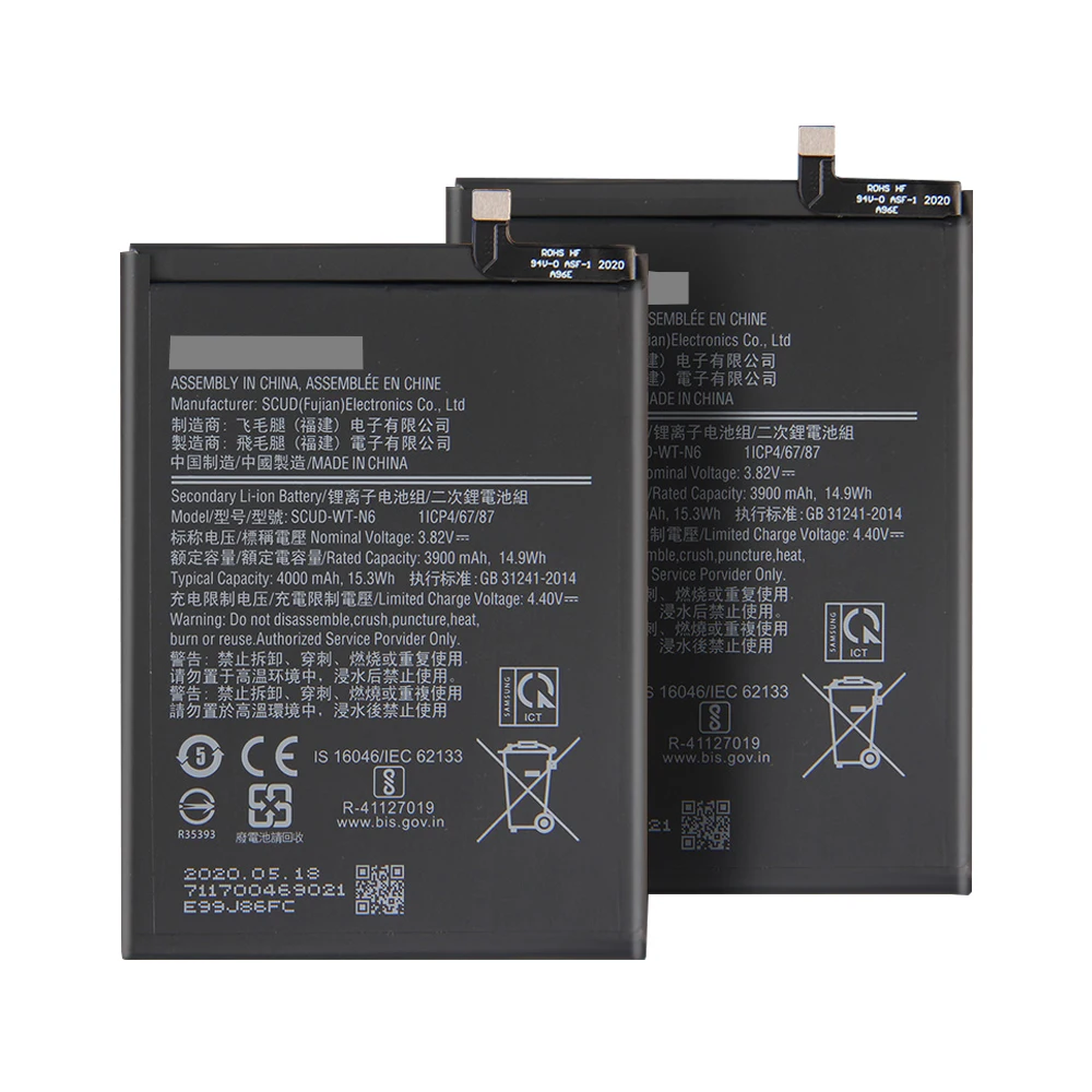 For Samsung spare mobile phone battery SCUD-WT-N6 for Samsung Galaxy a10s a20s SM-A2070 SM-A107F phone battery 4000mAh Raw capac
For Samsung spare mobile phone battery SCUD-WT-N6 for Samsung Galaxy a10s a20s SM-A2070 SM-A107F phone battery 4000mAh Raw capac