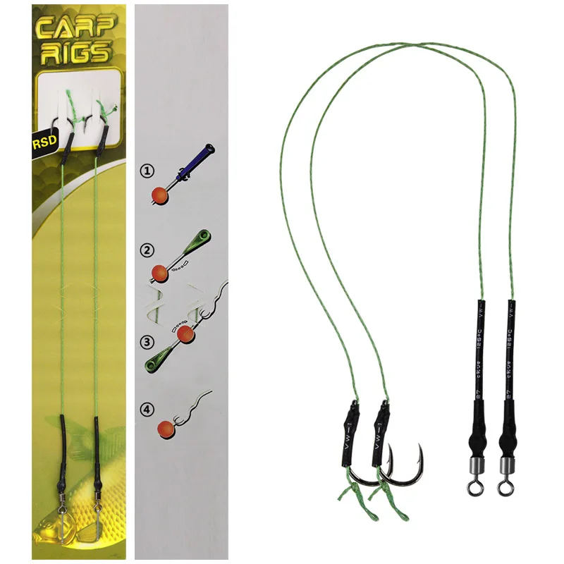 With anti-bite rubber leather sleeve eight-character ring tied fishing line string hook fishing set
With anti-bite rubber leather sleeve eight-character ring tied fishing line string hook fishing set