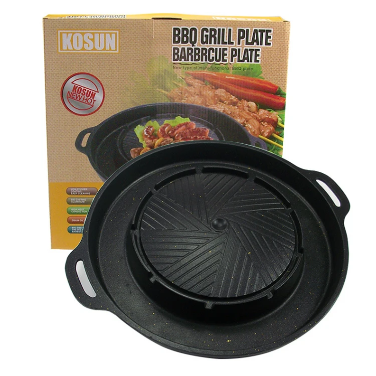 Chian Supplier New BBQ Plate Non-stick Aluminum Alloy Round Grilled Plate Korean Cassette Grill Pan, Black
Chian Supplier New BBQ Plate Non-stick Aluminum Alloy Round Grilled Plate Korean Cassette Grill Pan, Black