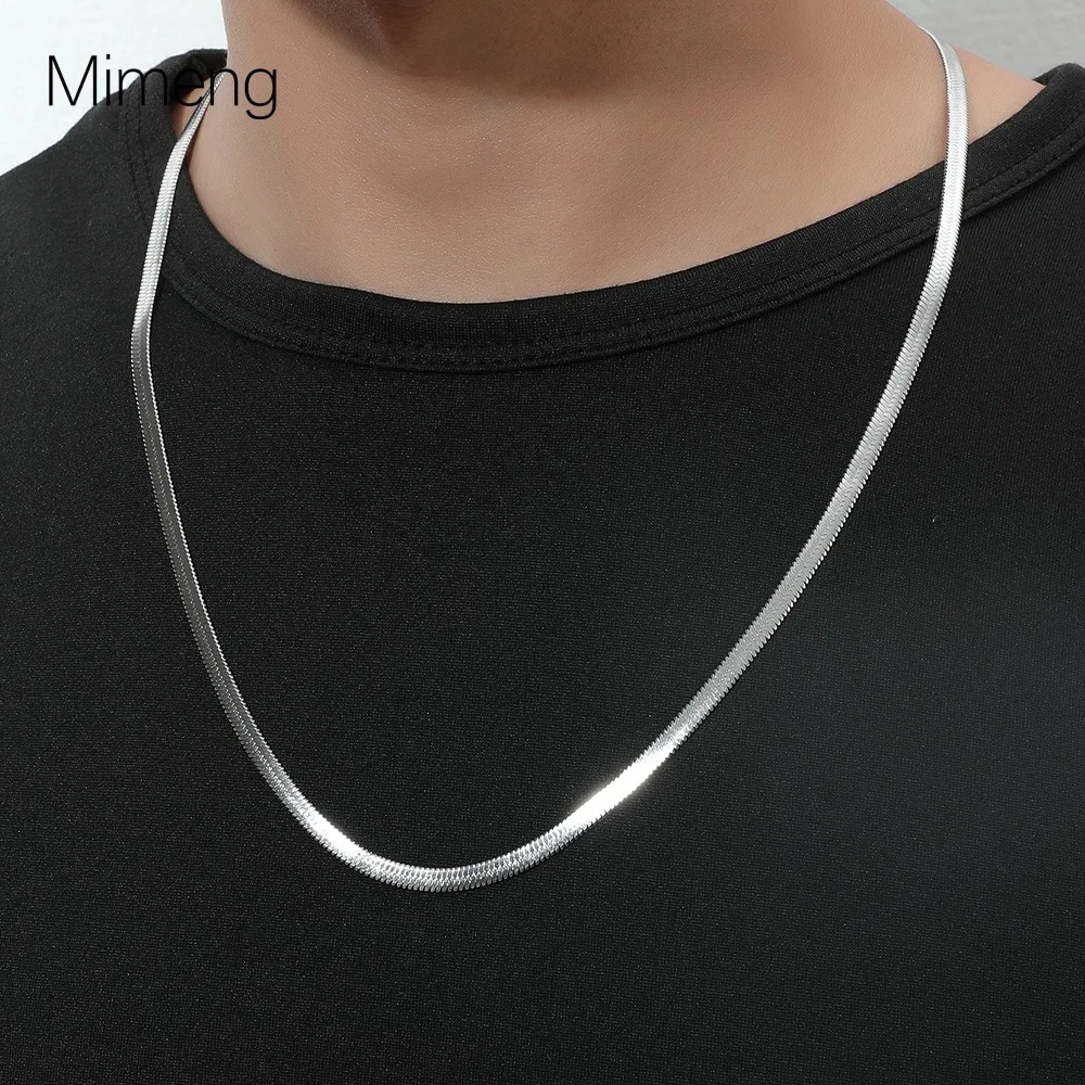 2021 Wholesale simple designer necklace titanium stainless steel snake chain necklace for men
2021 Wholesale simple designer necklace titanium stainless steel snake chain necklace for men
