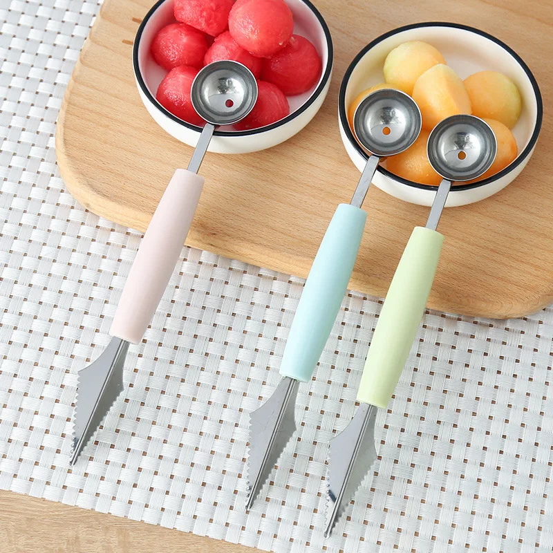 Double Stainless Steel Fruit Dig Ball Spoon Kitchen Double Headed Stainless Steel Fruit Melon Carving Knife Kitchen Gadget, As pic
Double Stainless Steel Fruit Dig Ball Spoon Kitchen Double Headed Stainless Steel Fruit Melon Carving Knife Kitchen Gadget, As pic