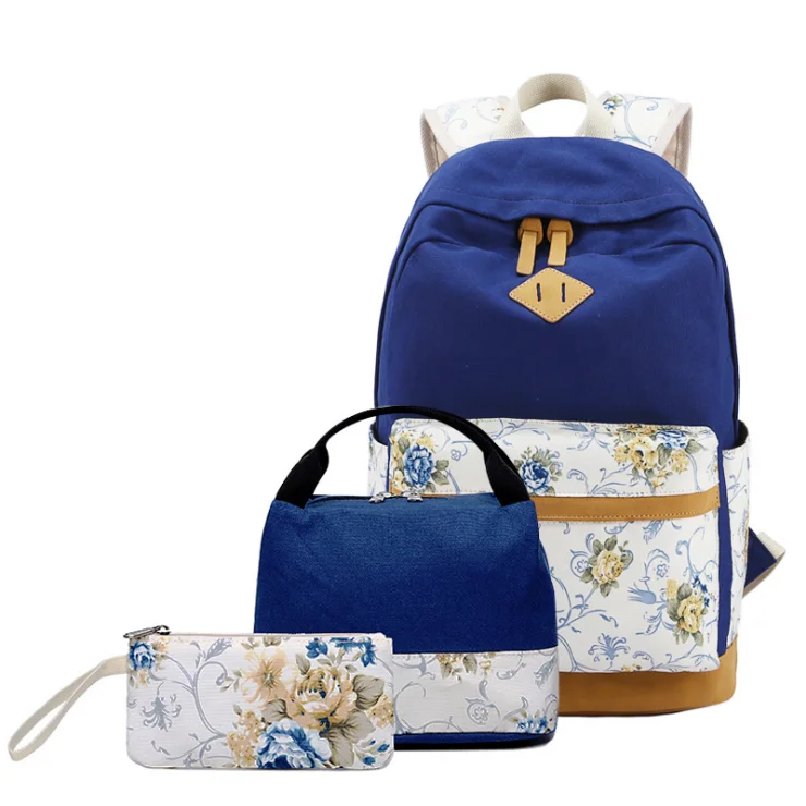 The new 2019 three-piece set of backpacks,student casual canvas printed backpacks, Customized color
The new 2019 three-piece set of backpacks,student casual canvas printed backpacks, Customized color