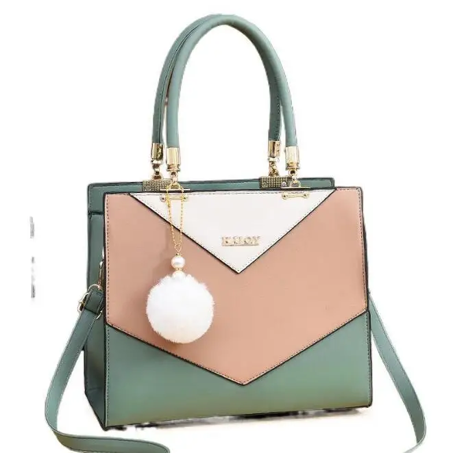 The new 2021 high quality handbags Fashionable splicing shoulder cross-body bag Large volume PU handbags for ladies, 7 colors
The new 2021 high quality handbags Fashionable splicing shoulder cross-body bag Large volume PU handbags for ladies, 7 colors