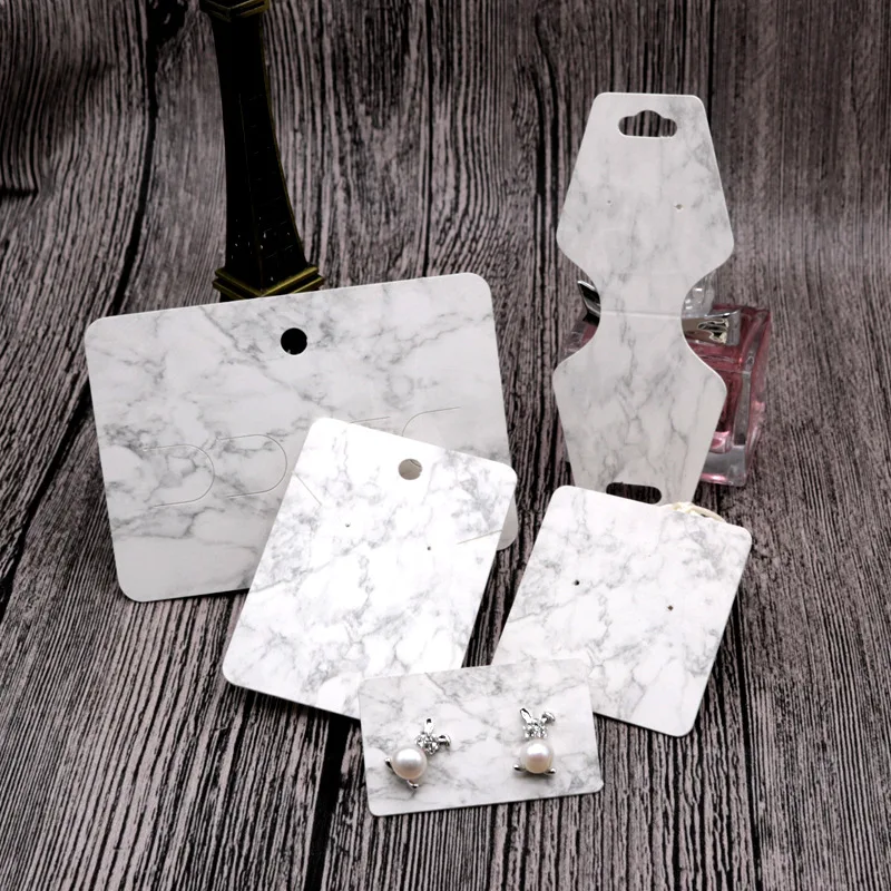 High Quality 100pcs/lot White Paper Necklace Card Bracelet Earrings Display Packaging Card Marbling Design Jewelry Cards, As show
High Quality 100pcs/lot White Paper Necklace Card Bracelet Earrings Display Packaging Card Marbling Design Jewelry Cards, As show