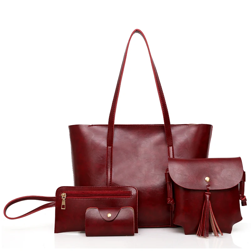 New European and American fashion three-piece set of retro one-shoulder oblique handbag and large-capacity lady bag in 2019
New European and American fashion three-piece set of retro one-shoulder oblique handbag and large-capacity lady bag in 2019