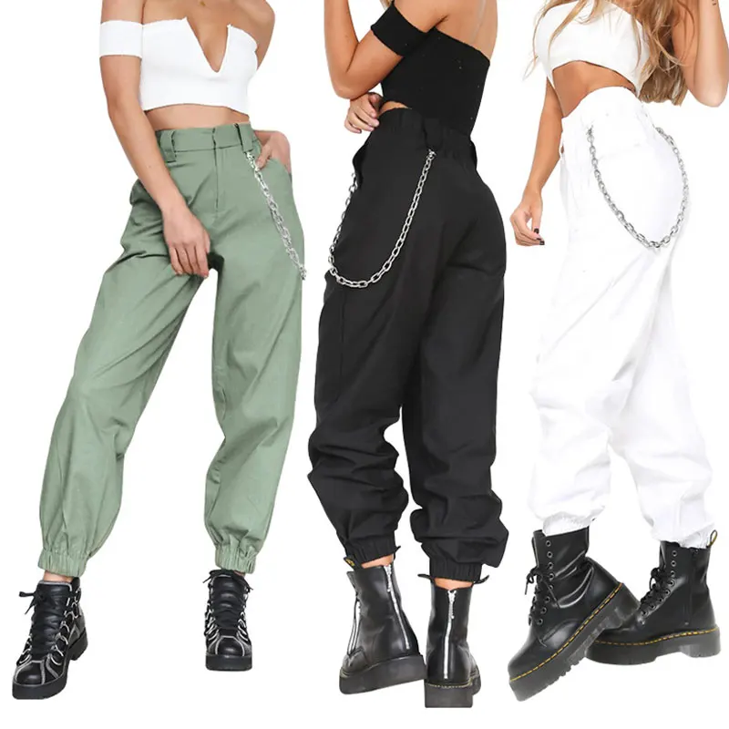 Streetwear Drawstring Multiple Pockets Harem Pants Punk Style Cargo Pants Belt Chain Cargo Sweatpants With Chain, Customized all colors
Streetwear Drawstring Multiple Pockets Harem Pants Punk Style Cargo Pants Belt Chain Cargo Sweatpants With Chain, Customized all colors