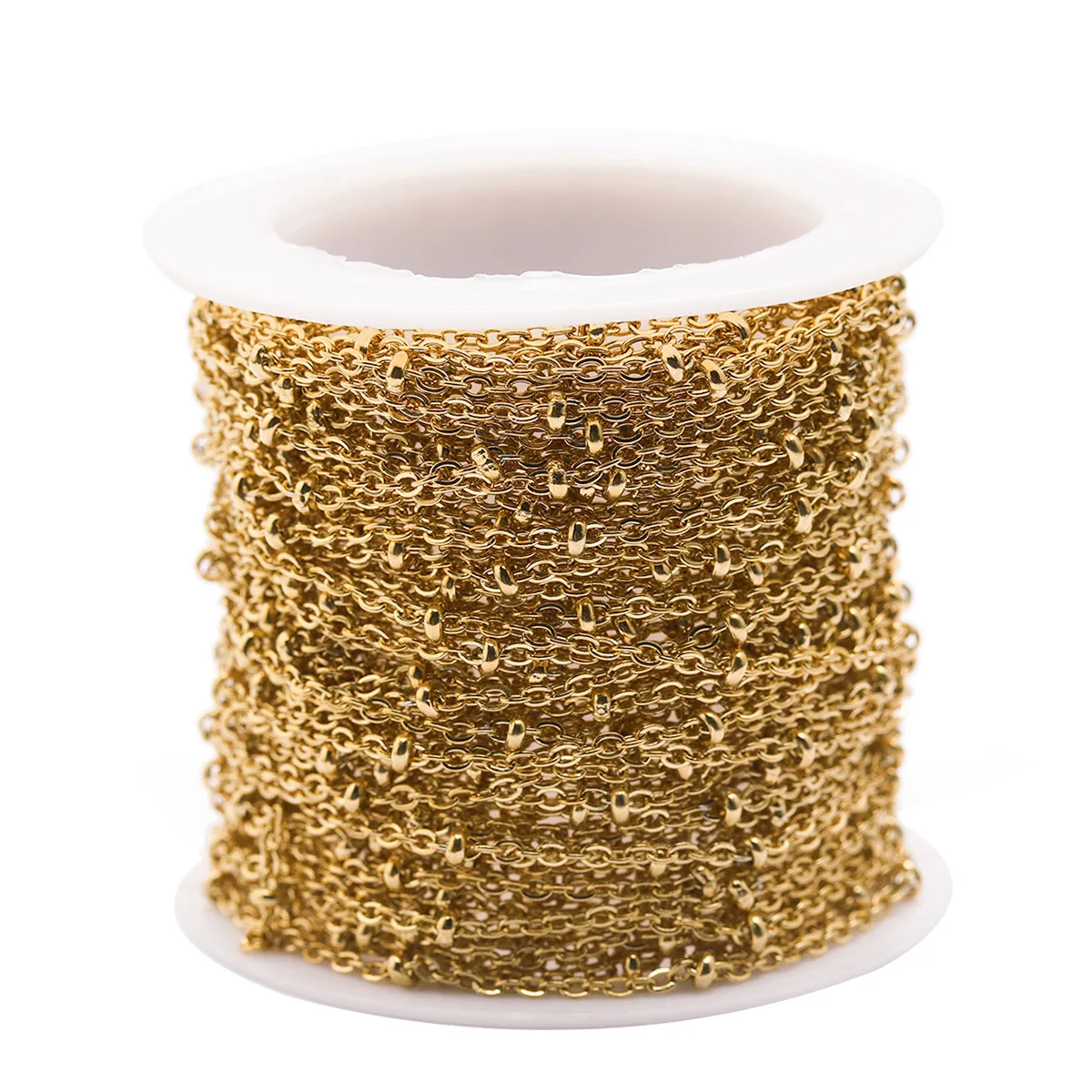 1.5mm 2mm wide hollow beads Factory Wholesale Chains by Meter stainless steel Silver gold 10 Yard Chain Roll for Jewelry, Silver and gold
1.5mm 2mm wide hollow beads Factory Wholesale Chains by Meter stainless steel Silver gold 10 Yard Chain Roll for Jewelry, Silver and gold