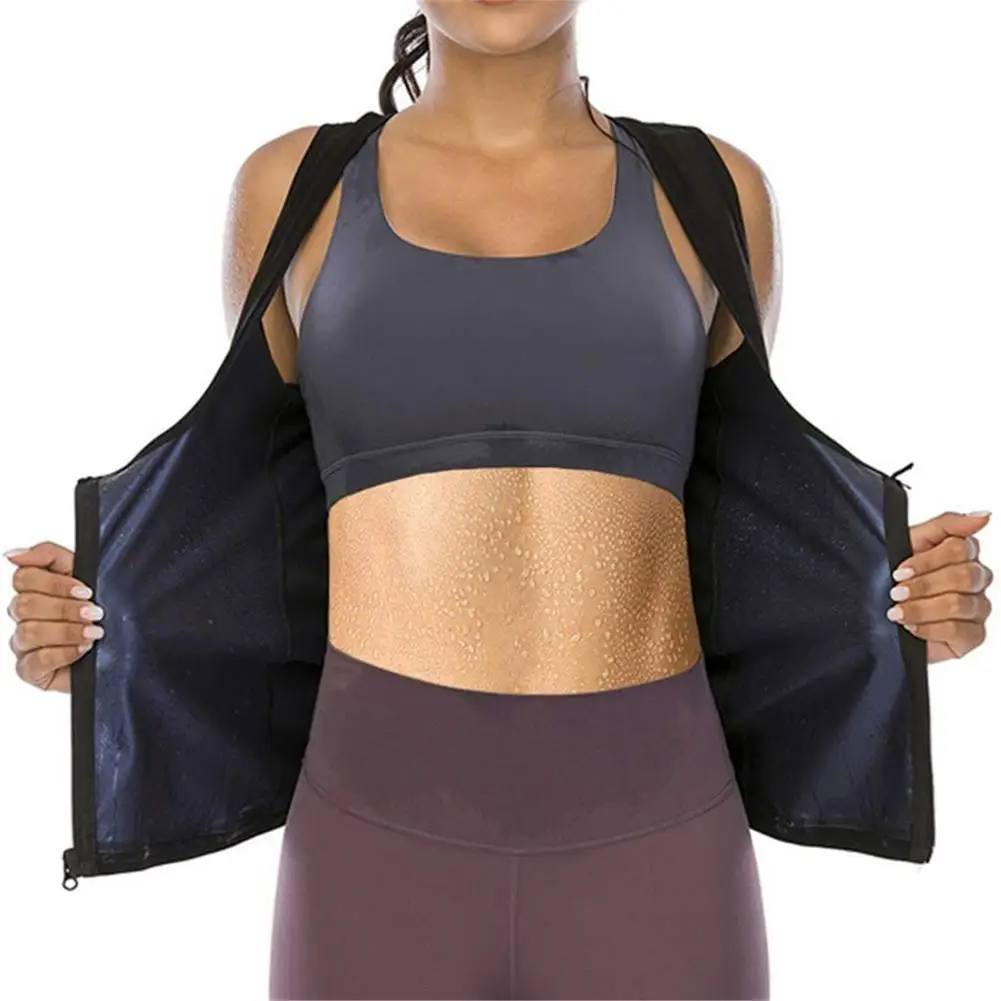 Landora Women Sauna Sweat Vest Corset Waist Trainer Sauna Suit Tank Top Zipper Weight Loss Body Shaper Workout Shirt, Silver blue
Landora Women Sauna Sweat Vest Corset Waist Trainer Sauna Suit Tank Top Zipper Weight Loss Body Shaper Workout Shirt, Silver blue