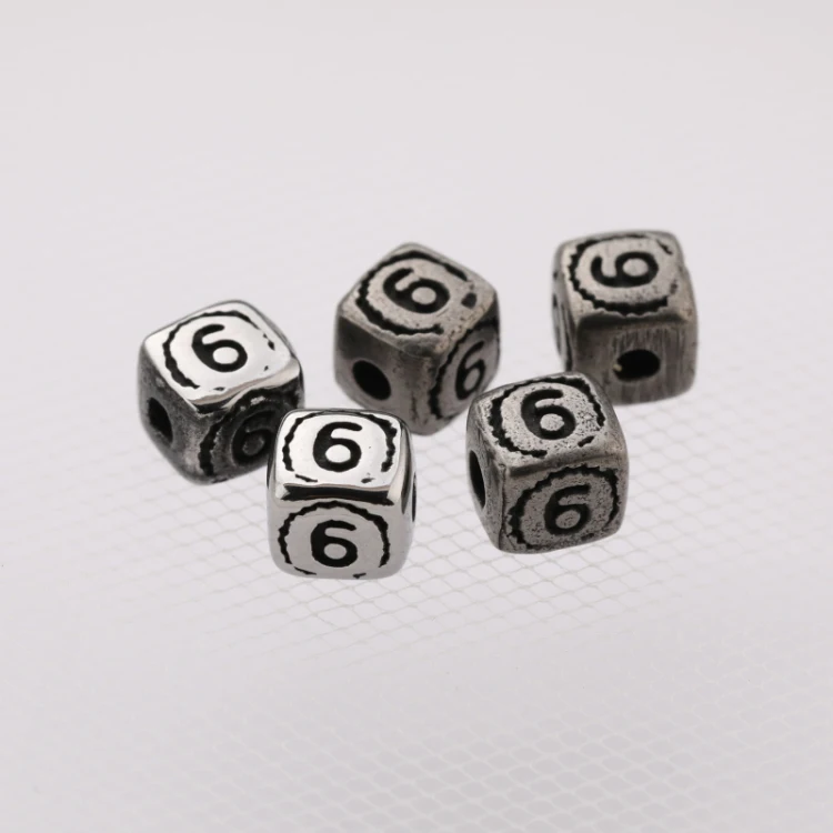 Wholesale Antique Silver Gun Metal Plated Squar Number Beads Jewelry Accessories
Wholesale Antique Silver Gun Metal Plated Squar Number Beads Jewelry Accessories