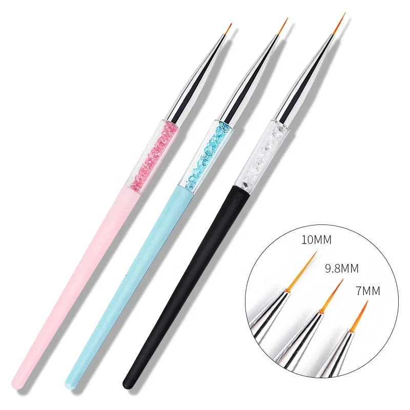 Wholesale 3Pcs Nail Art Brush Drawing Painting Carving Pen Acrylic Liner UV Gel Nail Tools, Black
Wholesale 3Pcs Nail Art Brush Drawing Painting Carving Pen Acrylic Liner UV Gel Nail Tools, Black
