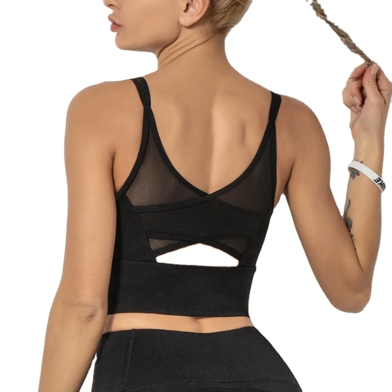 Wholesale Mesh Push Up Yoga Bra Quick Dry Sport Sexy Women Bra Popular Sports Underwear Fitness Yoga Bra Female 2021, Black/gray
Wholesale Mesh Push Up Yoga Bra Quick Dry Sport Sexy Women Bra Popular Sports Underwear Fitness Yoga Bra Female 2021, Black/gray