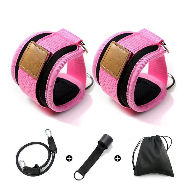 Custom Logo Fitness Gym Exercise Sport D rings Padded Ankle Straps Set for Cable Machines, Pink/purple/blue/black
Custom Logo Fitness Gym Exercise Sport D rings Padded Ankle Straps Set for Cable Machines, Pink/purple/blue/black