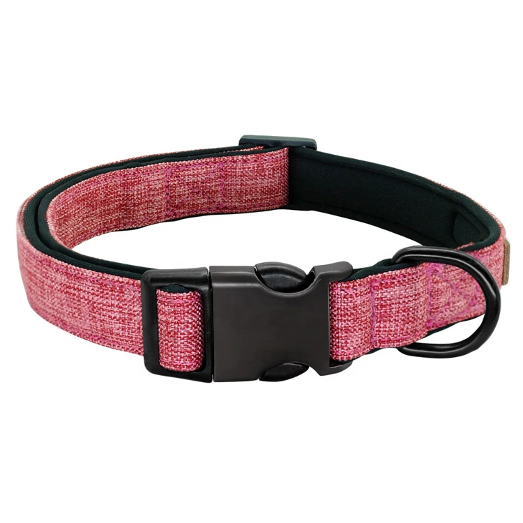 OEM Custom Designer Adjustable Buckle Pet Suppliers Cotton Fabric Neoprene Padded Dog Collar, All colors can be customed
OEM Custom Designer Adjustable Buckle Pet Suppliers Cotton Fabric Neoprene Padded Dog Collar, All colors can be customed